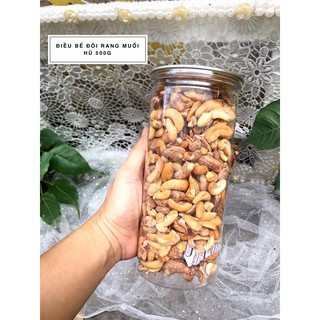 Hạt điều rang muối hạt bể - hũ  500gam
