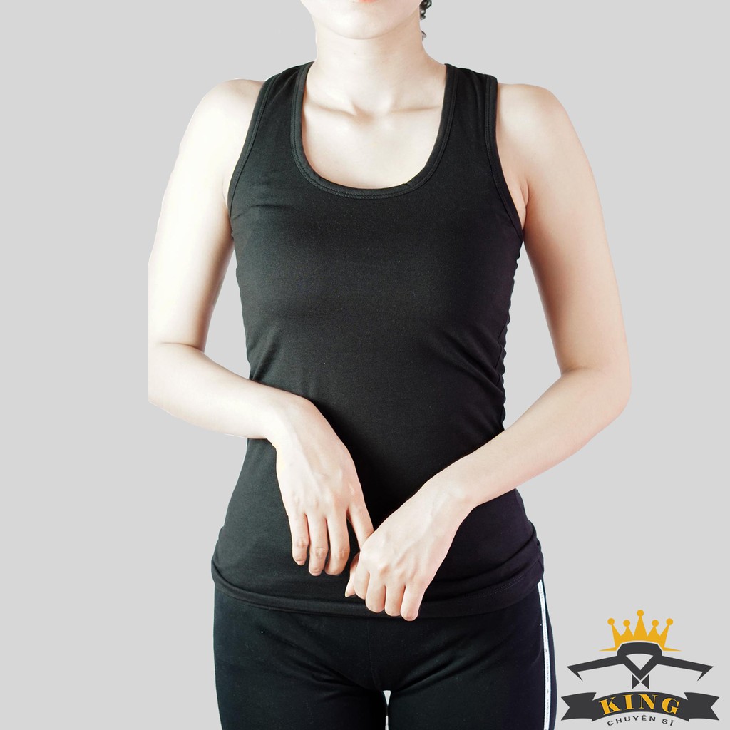 Áo thun ba lỗ nữ KING áo 3 lỗ nữ thể thao gym yoga U01