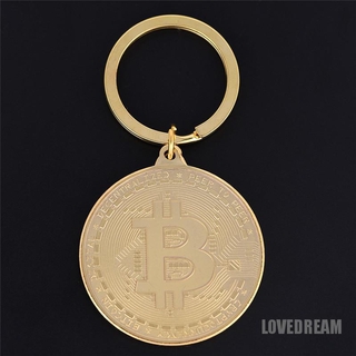 Móc khóa hình Bitcoin màu vàng độc đáo