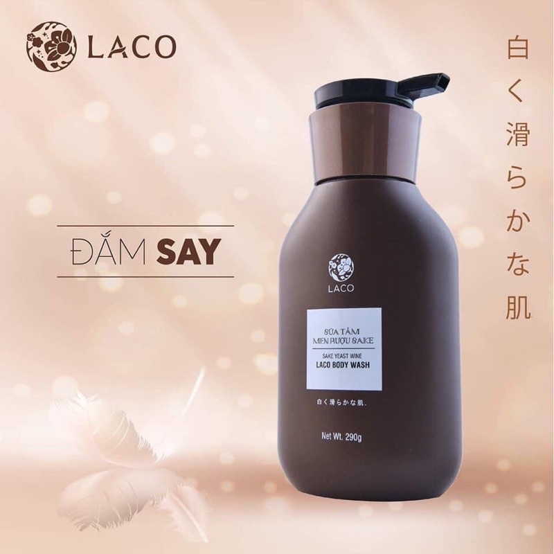 Sữa tắm men rượu Sake Laco