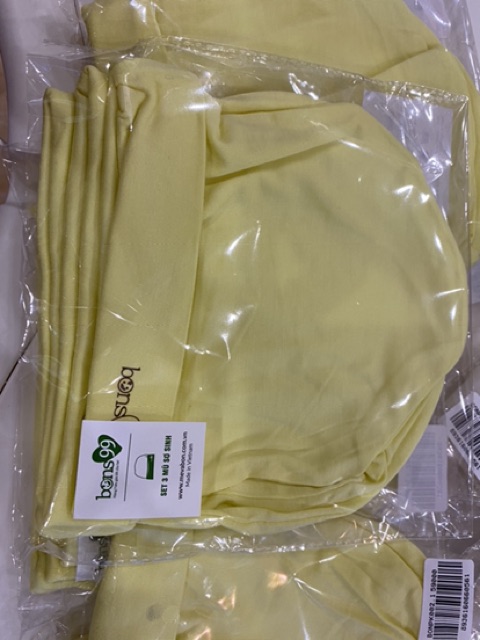 Mũ sơ sinh sợi tre kháng khuẩn hãng Bons99 cho bé yêu!