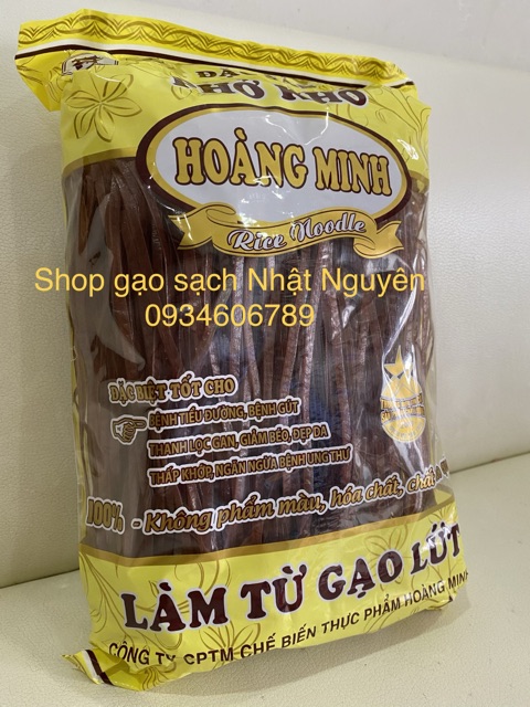 (500gr) Phở Gạo Lứt Đỏ Hoàng Minh (Mì Gạo Lứt)