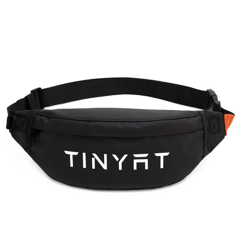 Túi Đeo Thắt Lưng Bằng Nylon Chống Nước In Họa Tiết Chữ Có Thể Điều Chỉnh Cho Nam