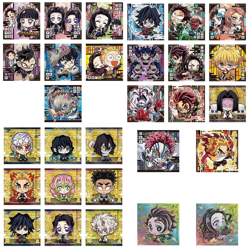 Thẻ nhân vật Sticker TCG Niformation Demon Slayer Kimetsu no Yaiba Deformed Seal Wafer Vol.5 - Bandai