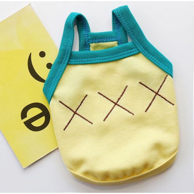 Áo Chó Mèo Mùa Hè - Áo Ba Lỗ Thêu Hình Quả Bơ Cute Cho Thú Cưng