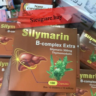 Viên uông cải thiện , giải độc gan Silymarin B-complex Extra hộp 100v