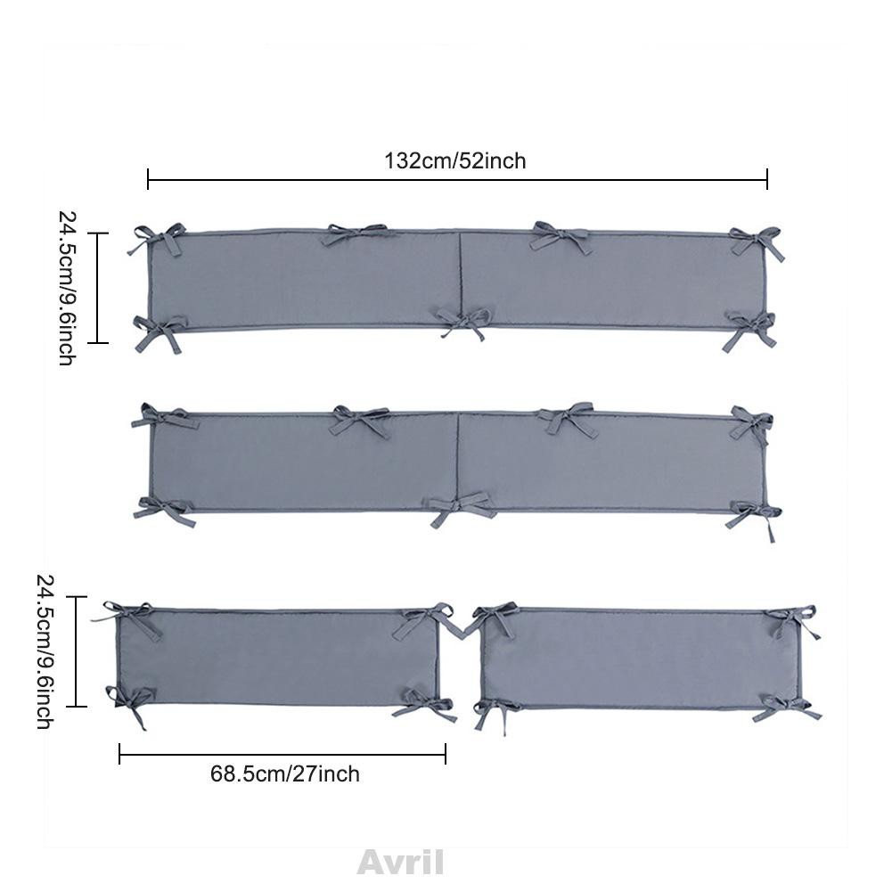 Set 4 Đệm Lót Giường Chống Va Chạm Cho Bé