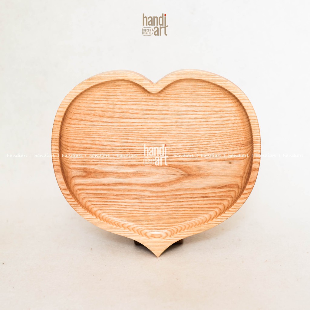 Khay dĩa gỗ hình trái tim, Khay trang trí đồ ăn