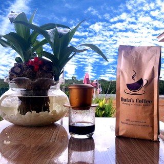 Cà phê robusta rang xay, cà phê nguyên chất - 500g - Duta's Coffee