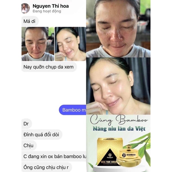 Combo kem face lụa bamboo+serum tái sinh da Mẫu mới 8- 2023