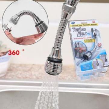 Đầu Vòi Xịt Rửa Bát Tăng Áp Xoay 360 Độ Dễ Tháo Lắp Tiện Dụng