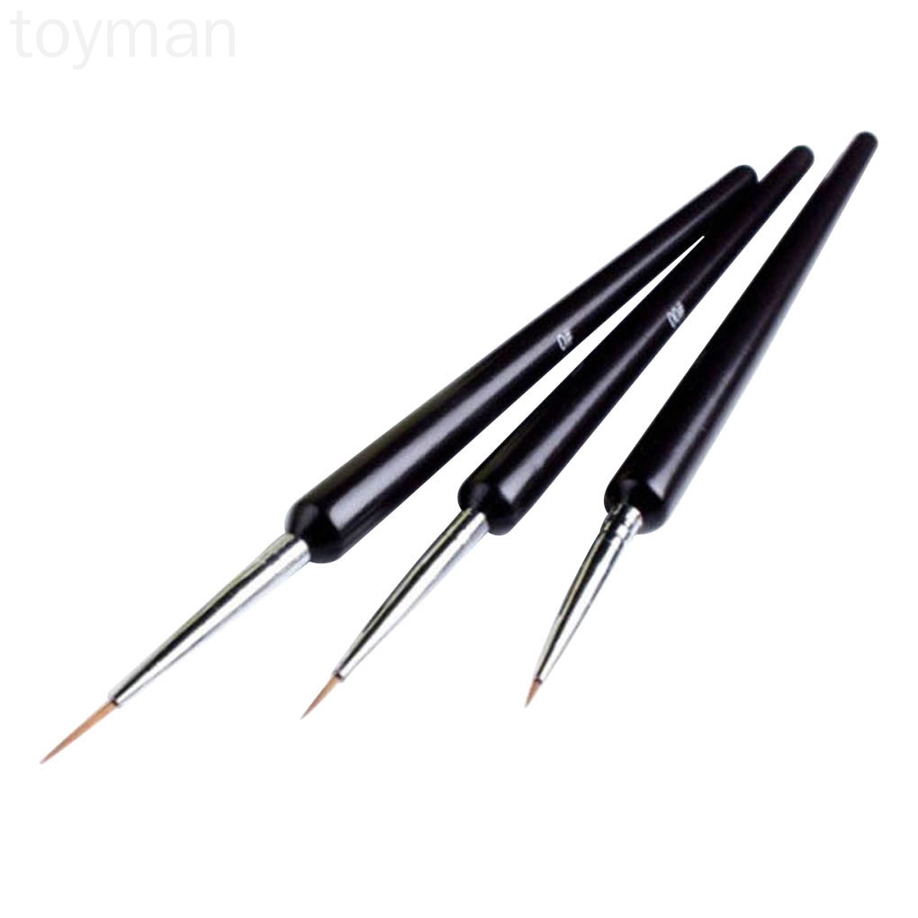 [Hàng mới về] Bộ 3 cọ vẽ trang trí móng tay chuyên dụng