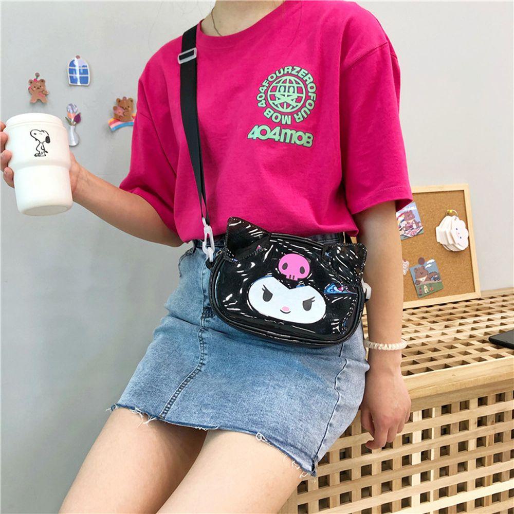 Ba Lô Đeo Vai Hình Búp Bê Hoạt Hình Kuromi Pom Pom Purin Dễ Thương Cho Nữ