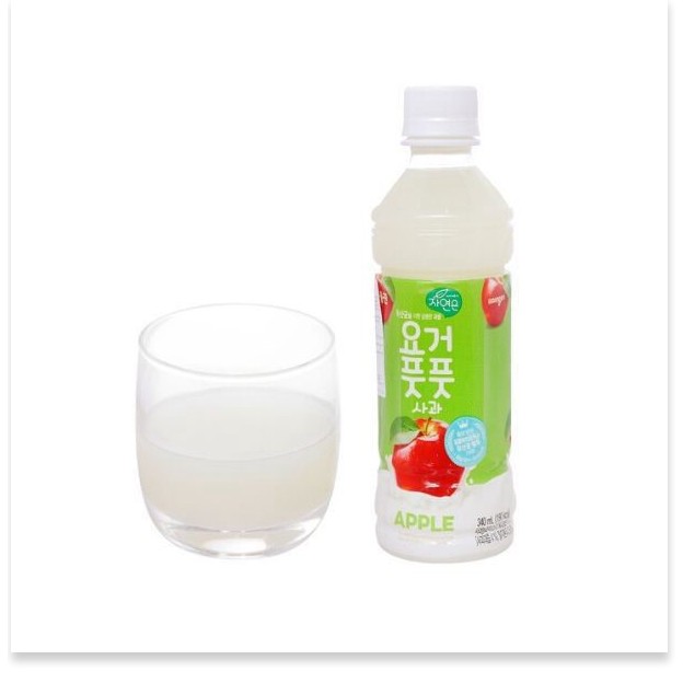 Nước Ép Trái Cây Lợi Khuẩn Woongjin 340ml x 1 Chai - Vị Táo