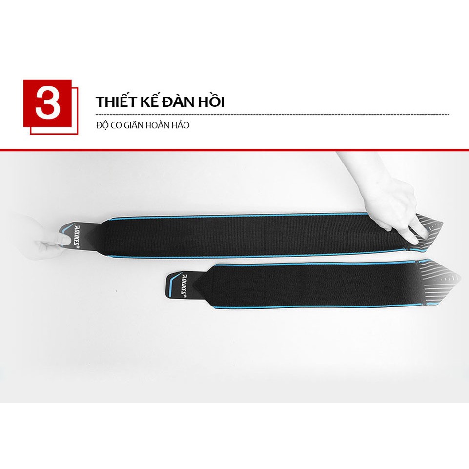 Bảo Vệ Cổ Tay, Băng Cuốn Đai Quấn Cổ Tay Tập Gym Nâng Tạ Thể Hình Thể Thao Phiên Bản Mới Aolikes AL1540