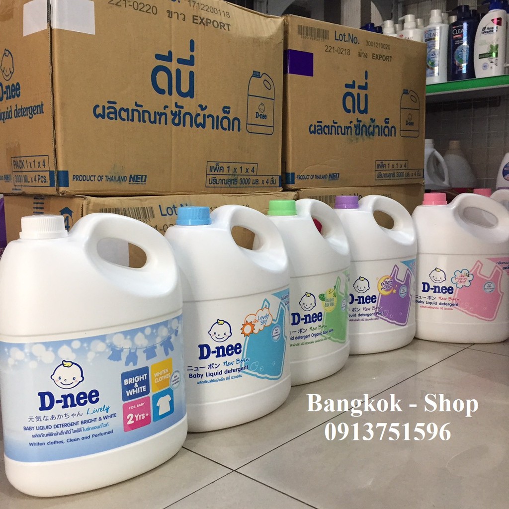 Nước giặt Dnee 3000ml Thái Lan (Tem Đại Thịnh)