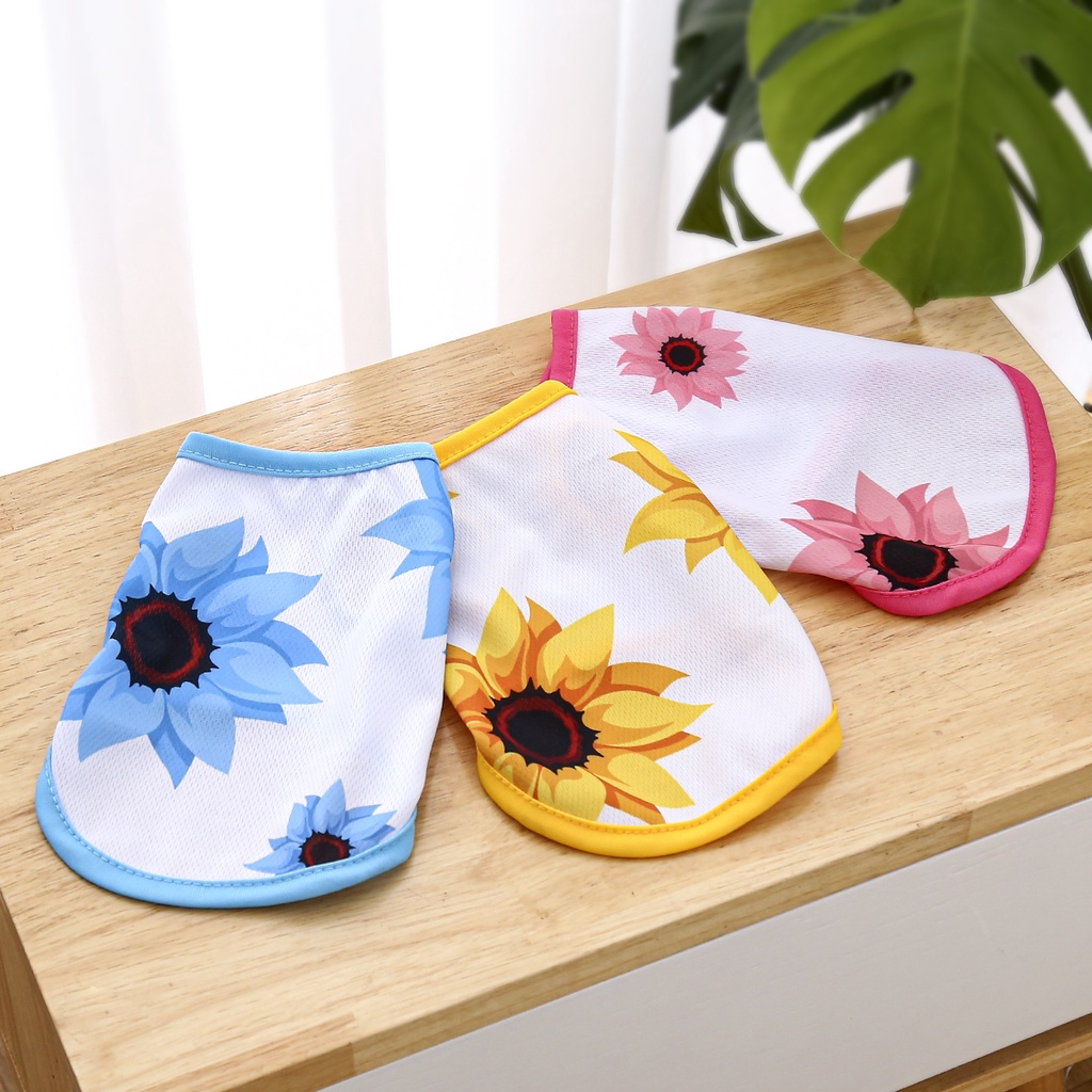 Áo Hai Dây Mỏng Thoáng Khí In Họa Tiết Hoạt Hình Dễ Thương Thời Trang Xuân Hè Cho Cún Cưng