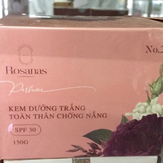 Kem trắng da hoa Hồng Rosanas hộp 150g