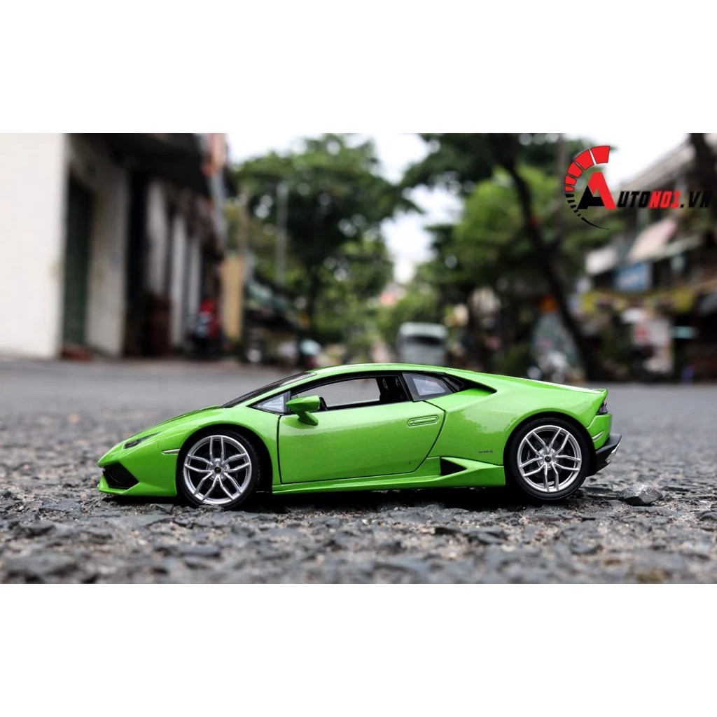 XE MÔ HÌNH LAMBORGHINI HURACAN LP610-4 GREEN 1:24 WELLY 2070