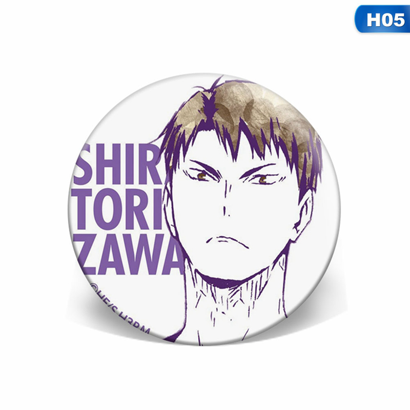 flowersqueen Huy Hiệu Cài Áo Hình Nhân Vật Haikyuu
