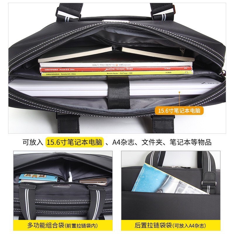 Túi xách cặp công sở đựng laptop 15.6inch YAJIE T07 mã 1838 (Đen)_TUIVIYANTV | BigBuy360 - bigbuy360.vn