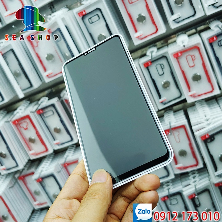 Kính chống nhìn trộm Samsung A20S, A80S, A12, A02, A02S, M02, M20S-Full màn hình- chống vân tay- Độ cứng 9H
