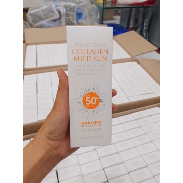 Kem chống nắng Ecotop Perfect Daily Collagen Mild Sun SPF50 70ml