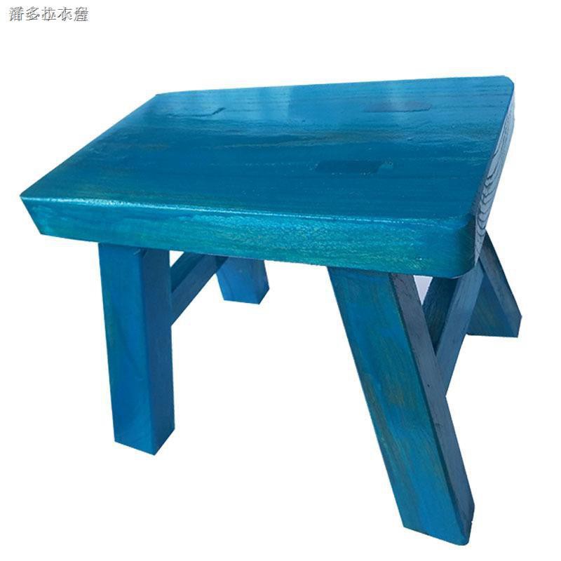 Ghế Đẩu Bằng Gỗ Màu Trơn Tiện Dụng Cho Người Lớn Và Trẻ Em
