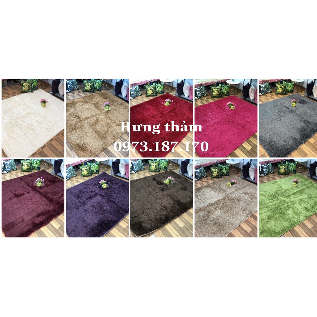 Thảm lông trải sàn loang trang trí phòng ngủ decor phòng khách 1m6x2m