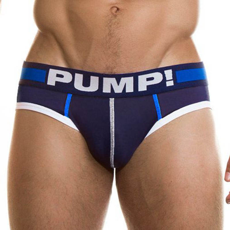 Quần lót thể thao bằng vải nilon in chữ PUMP dành cho nam