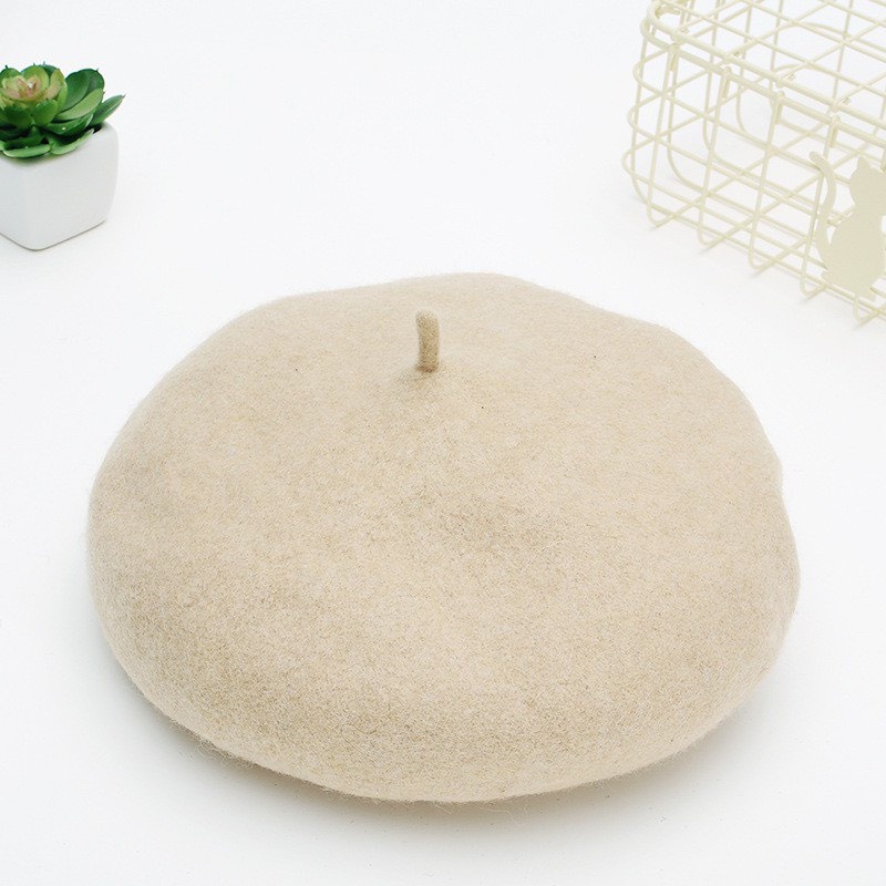 Mũ nồi vải len màu trơn phong cách trẻ trung cho nữ XOÀI STORE