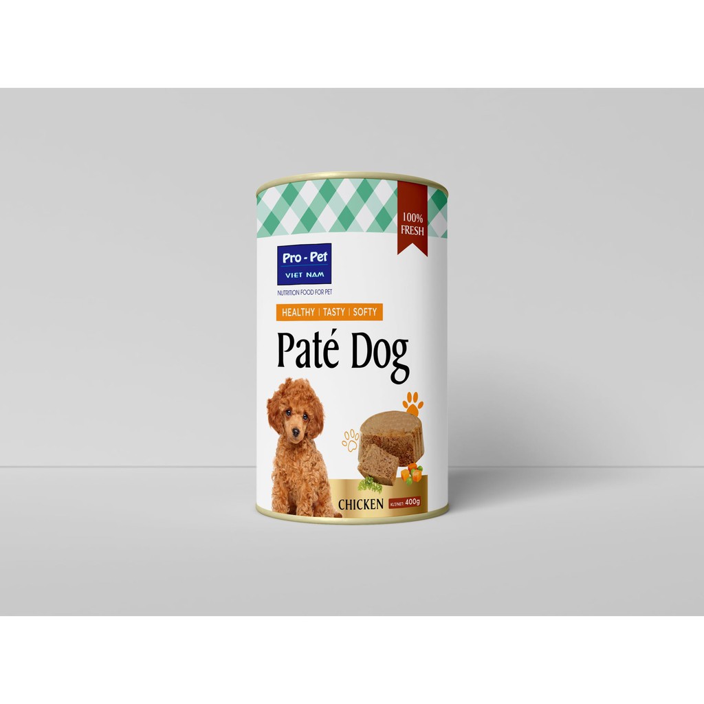 [Giá sập sàn] Pate cho chó PRO DOG 400g vị gà