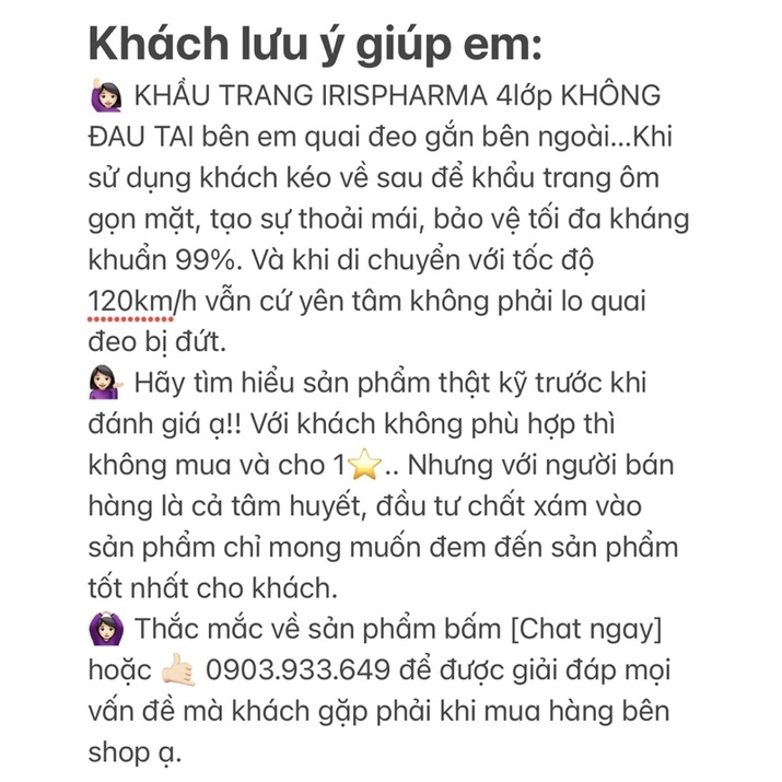 [COMBO_2] KHẨU TRANG IRIS PHARMA 4LỚP KHÔNG ĐAU TAI | BigBuy360 - bigbuy360.vn