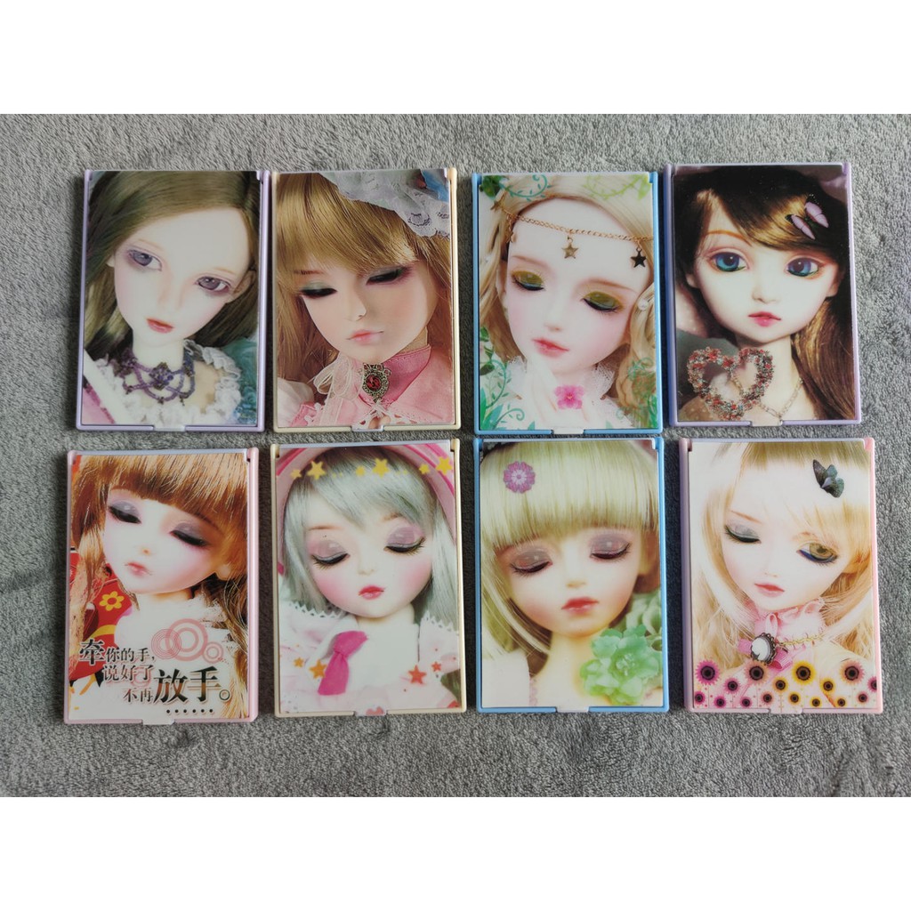 BỘ GƯƠNG KÈM LƯỢC 3D MINI SIÊU DỄ THƯƠNG