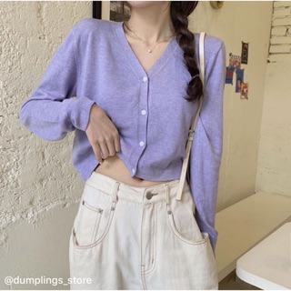 Áo cardigan croptop 5 màu