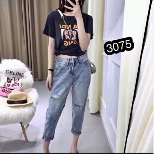 (Cực rẻ) Quần bò nữ rách xước siu hot HanoiVNXK