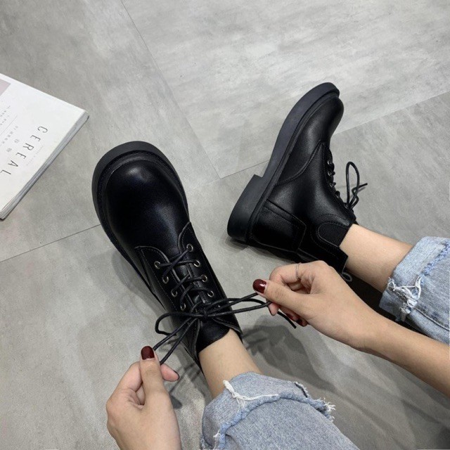 Giày boot nữ cổ lỡ M324 SHOEBYMAI