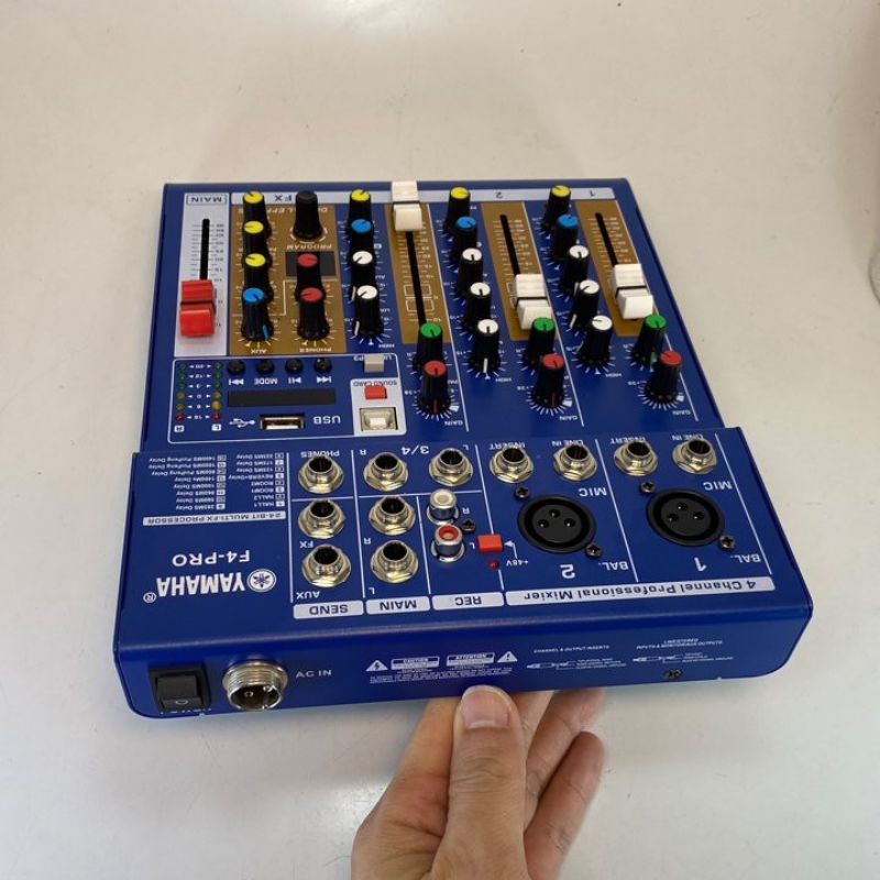 Bộ trộn âm thanh mixer F4 PRO cao cấp thu âm livestream