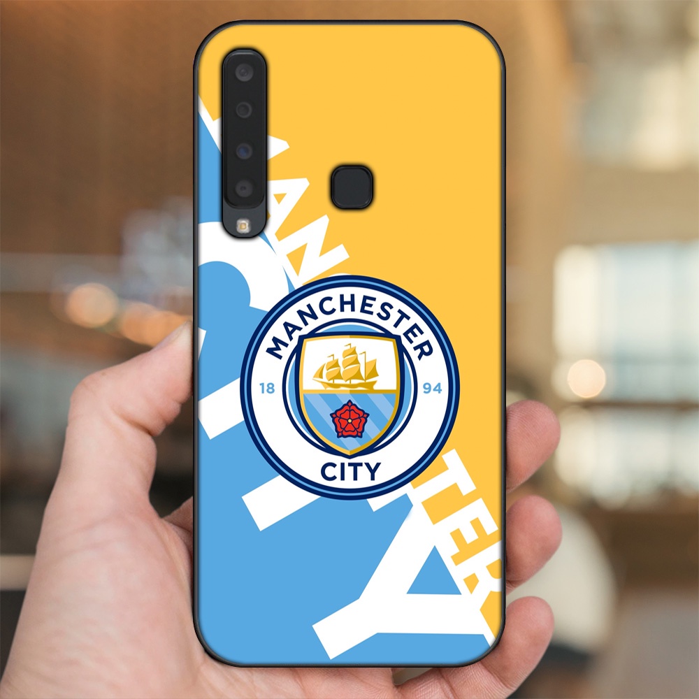 Ốp lưng Samsung A9 2018 viền đen in hình Manchester City MC