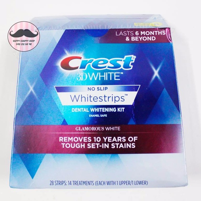 MIẾNG DÁN TRẮNG RĂNG CREST 3D WHITESTRIPS - LIỆU TRÌNH 14 NGÀY