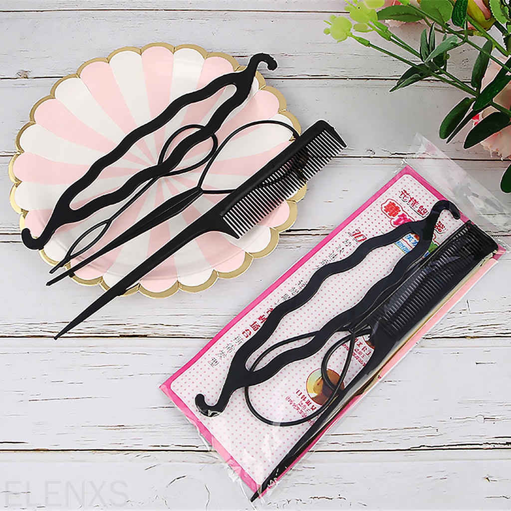 [Hàng mới về] Bộ Dụng Cụ Hỗ Trợ Tạo Kiểu Tóc Tiện Dụng Chất Lượng Cao