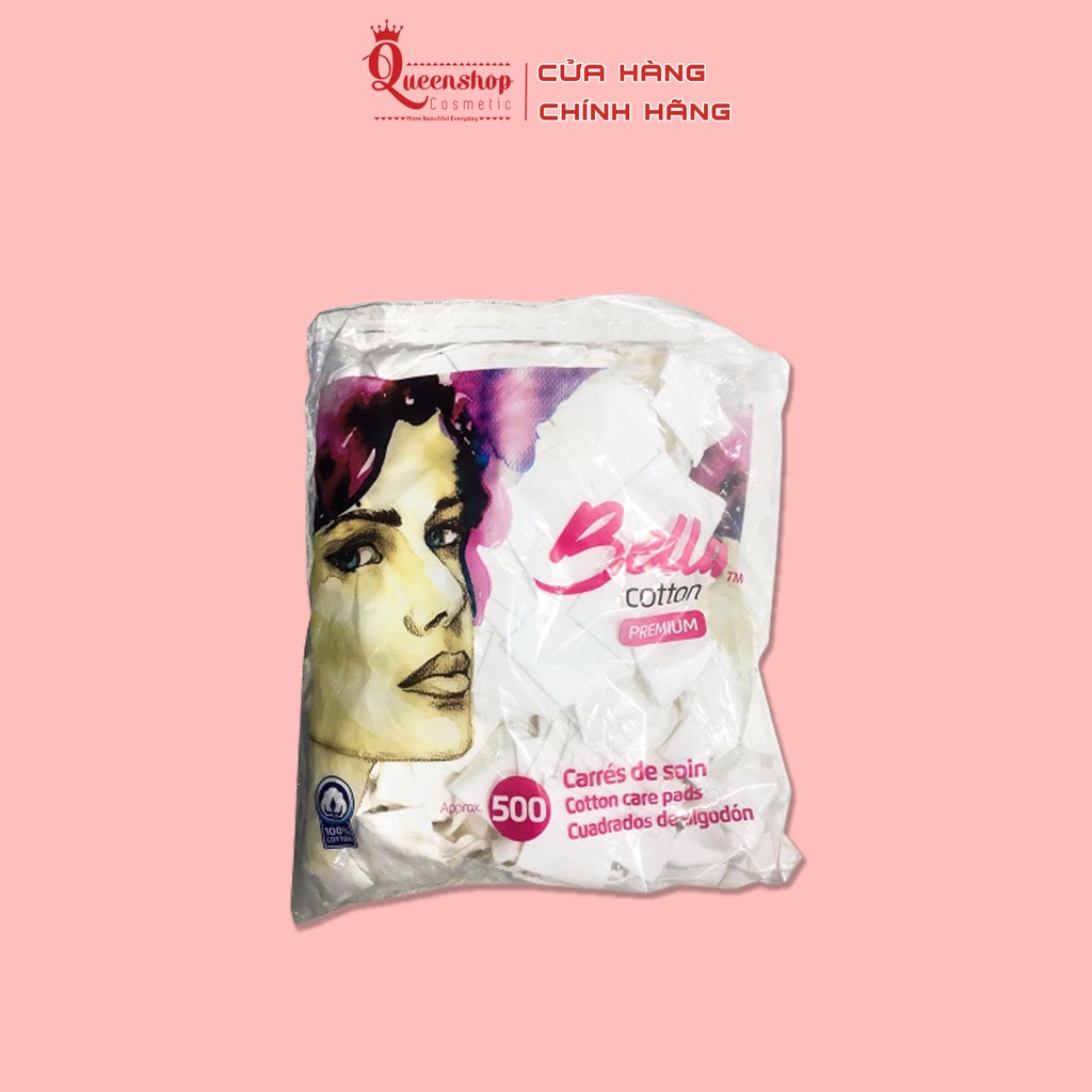 Bông Tẩy Trang Bella - 500 miếng