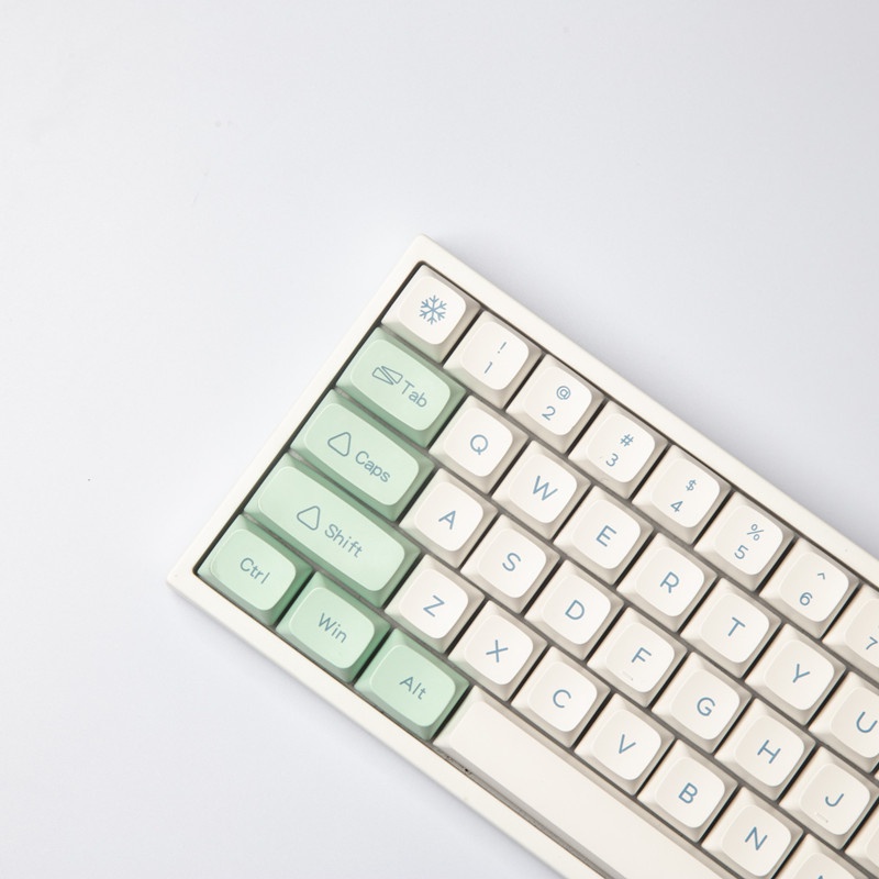 133 Key Ice Mint Keycap XDA Cấu hình tối giản PBT Thuốc nhuộm phụ Bàn phím cơ học Keycap