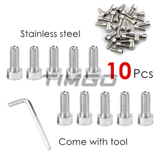 Set 10 Ốc Vít M5 Giá Đỡ Bình Nước Gắn Xe Đạp Leo Núi Gấp Gọn Kèm Chìa Khóa