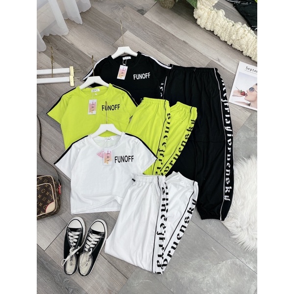 SÉT BỘ THỂ THAO CROPTOP 3 MÀU HOT HIT 1111lt