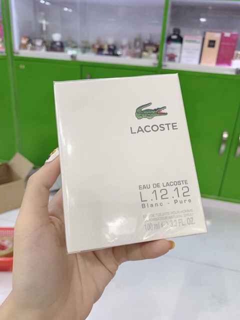 [siêu rẻ] Nước hoa Lacoste trắng L12.12 100ml của Pháp