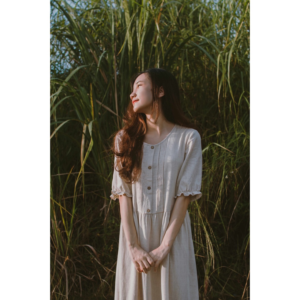 Váy Linen Muối Tiêu