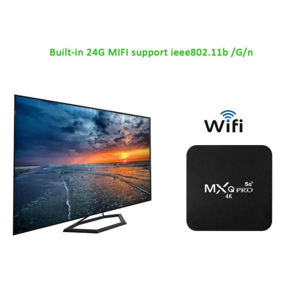 Android Tivi Box MXQ PRO TV Box  Android 10.1 4K  4G+64G Thiết bị chuyển đổi TV thường thành Smart Tivi Box