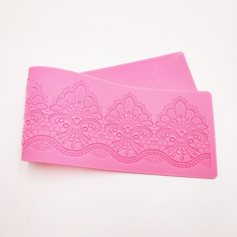 silicon làm ren, tạo hoa văn trang trí bánh