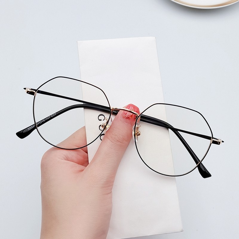 Mắt Kính Chống Bức Xạ Phong Cách Hàn Quốc Retro Thời Trang Cho Nữ